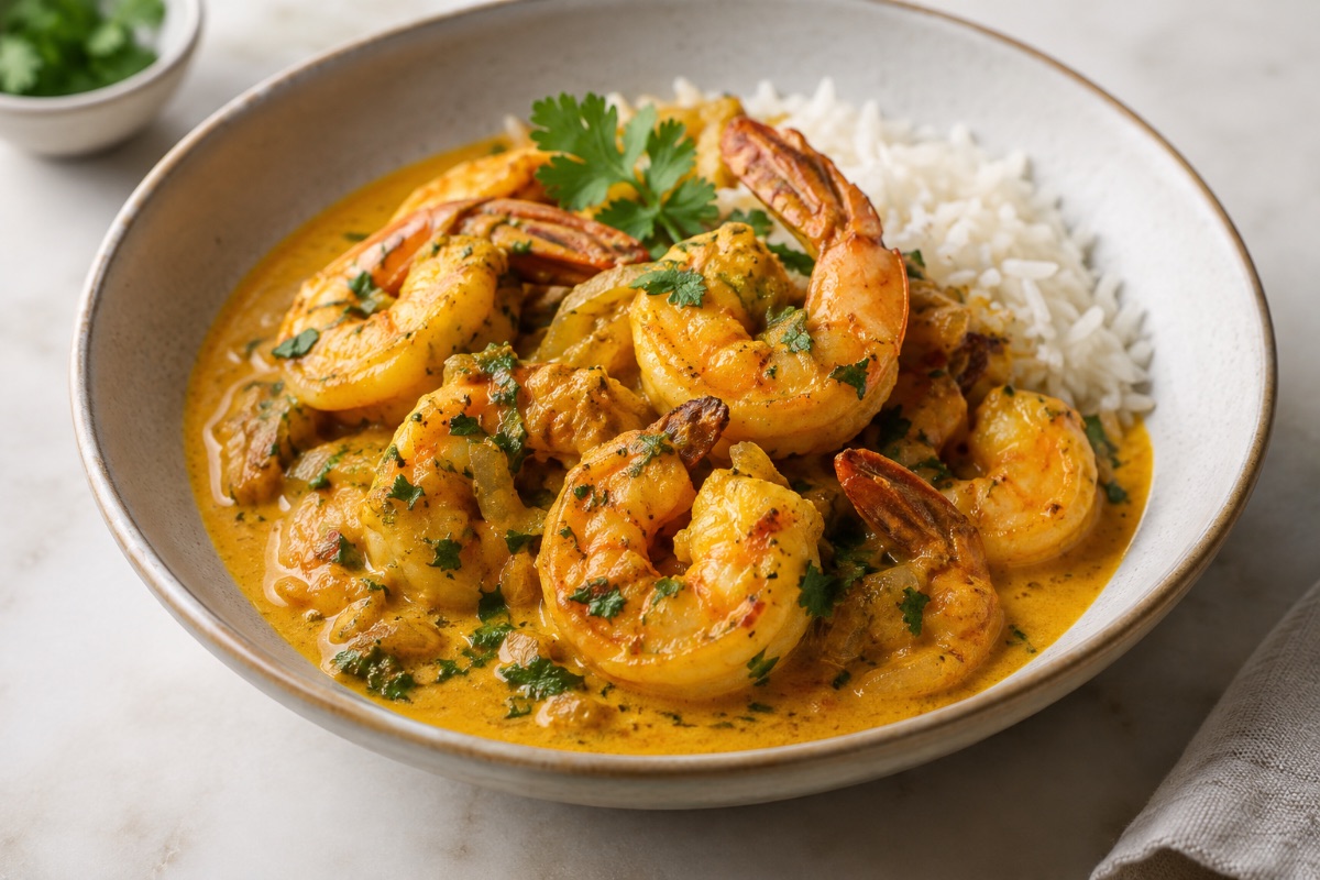 Crevettes Curry
